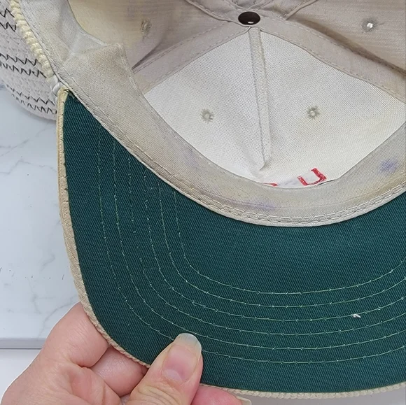 American Vintage | USA Olympics grey distressed corduroy adjustable hat | unisex - Picture 6 of 9